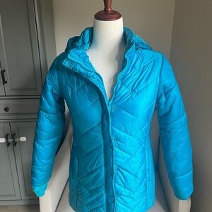 Justice Blue Quilted Puffer Jacket